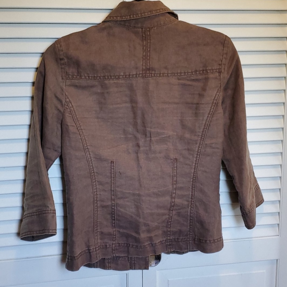 Caslon Linen Utility Jacket - Picture 4 of 7